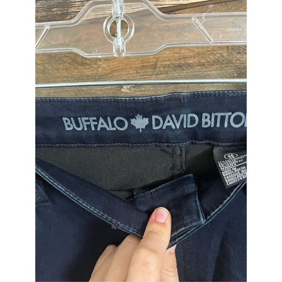 BUFFALO DAVID BITTON NWT DARK BLUE SKINNY STRETCH JEANS sz 38 x 32 - Picture 4 of 8